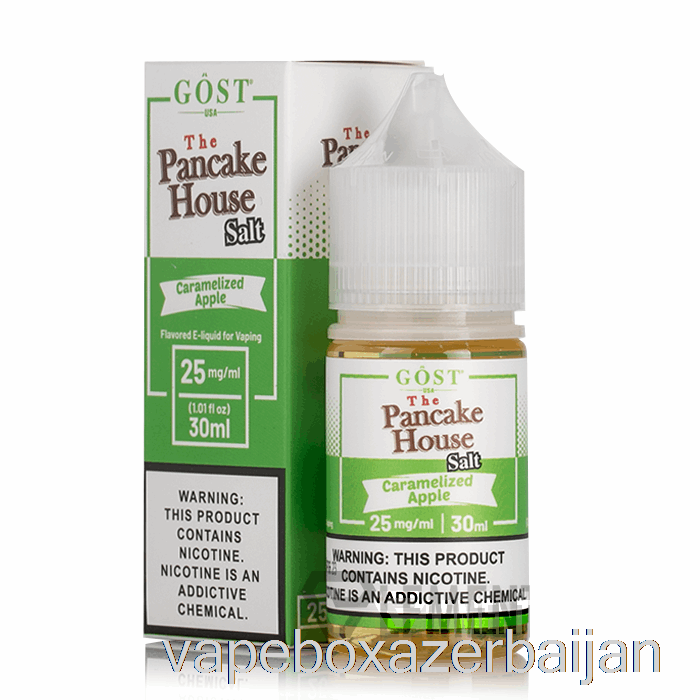 Vape Box Azerbaijan Caramelized Apple SALTS - The Pancake House - GOST Vapor - 30mL 25mg